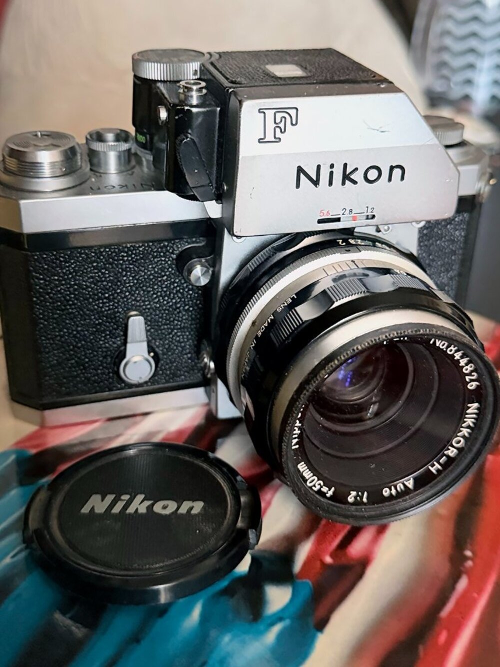 Vintage Nikon F FTN 35mm Film Camera with Nikkor 50mm f/2 Lens
